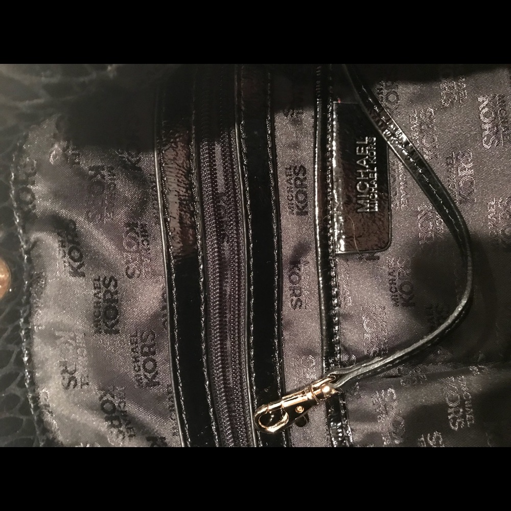 Michael Kors Python Black Handbag - image 6